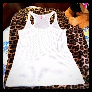 H&M White Netted Top